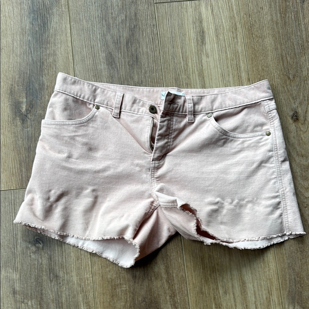 Carve Designs Pink Jean Shorts with Distressed Hem